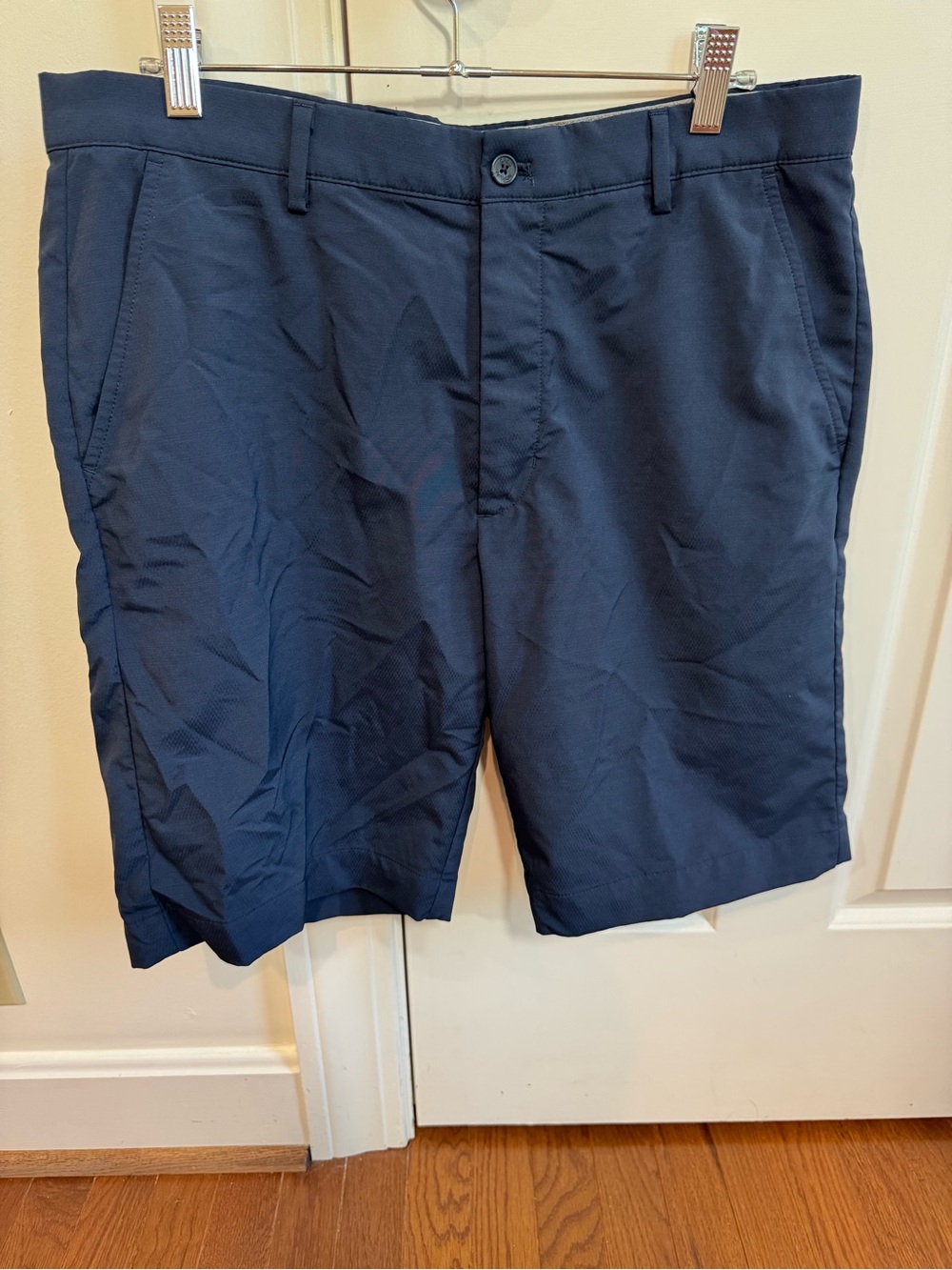 Greg Norman Collection Navy Flat-Front Performance Shorts